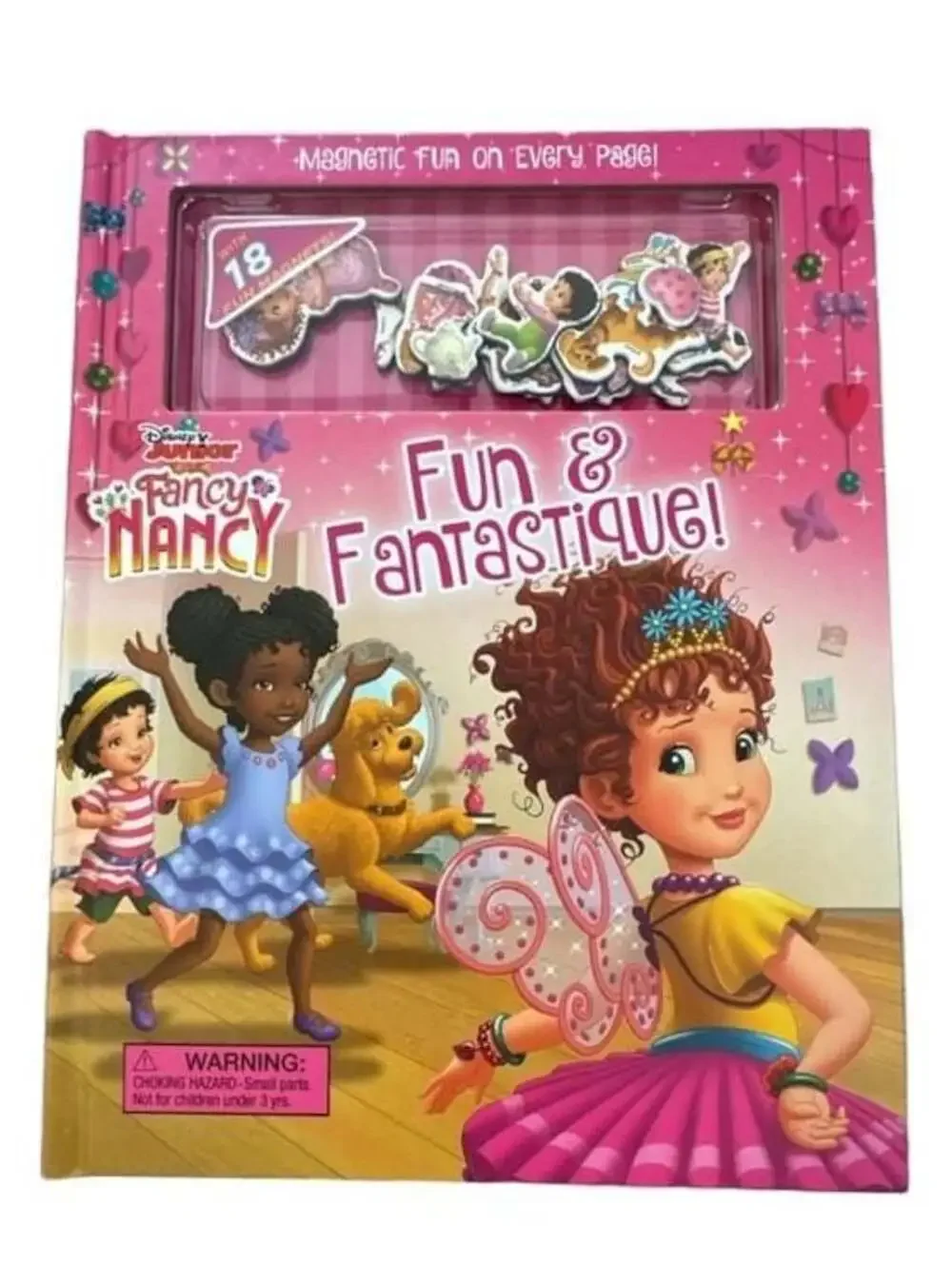 Disney Junior Fancy Nancy Fun & Fantastique! Magnetic Hardcover Book with 18 Mag